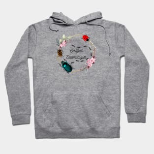 Certified Entomologist Floral Hoodie